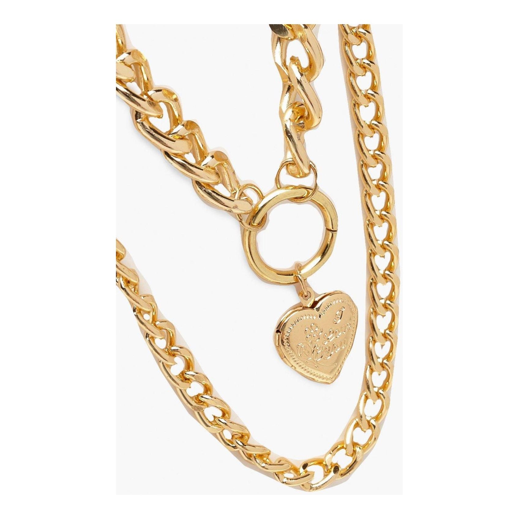 Heart on Lock Necklace