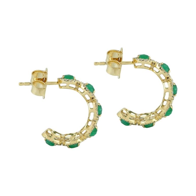 Emerald Cubic Zirconia Earrings