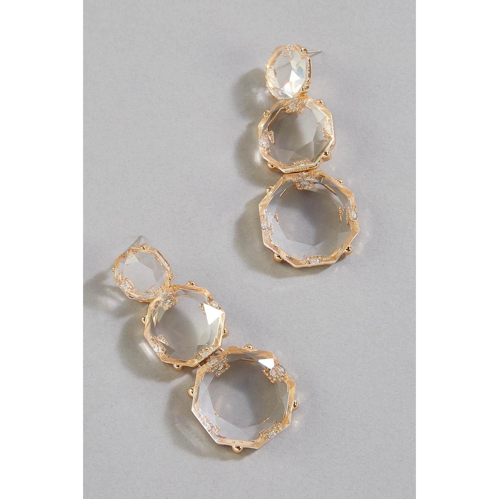 Clear Drop Earrings