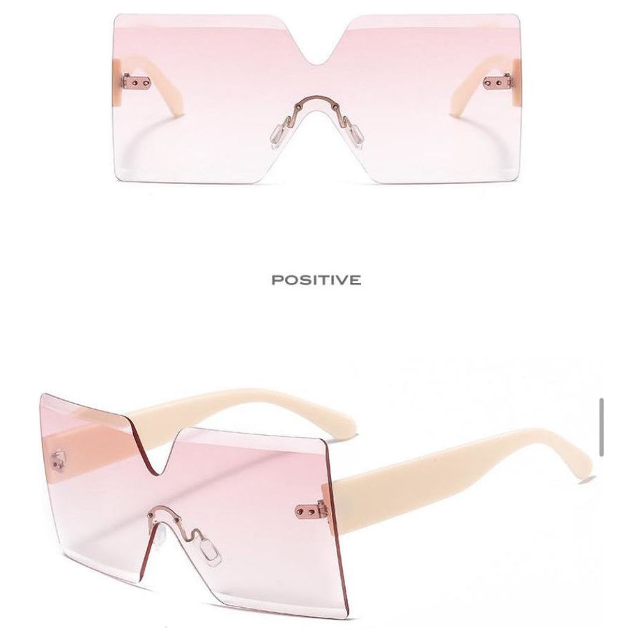 Misty Rose Oversized Frames